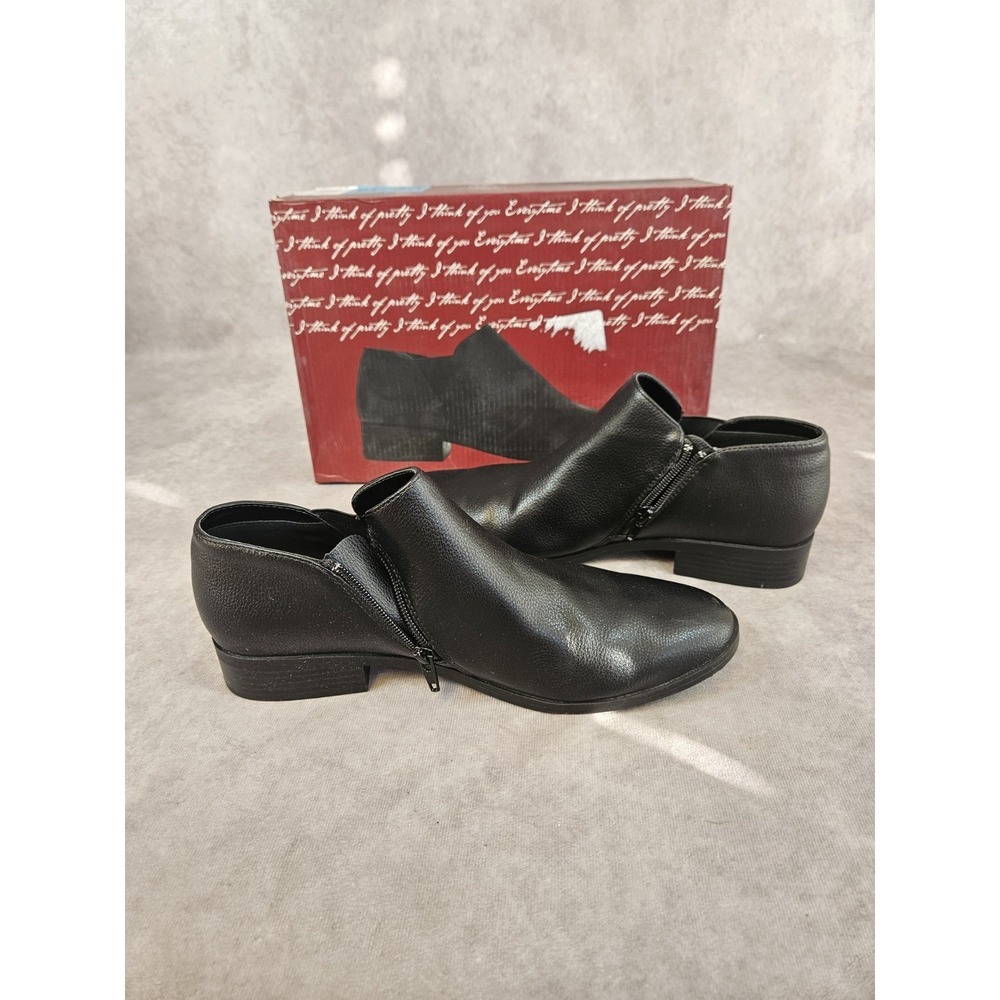 Kensie Women's Sammy Black Ankle Boots Bootie Size 10 - Picture 2 of 7